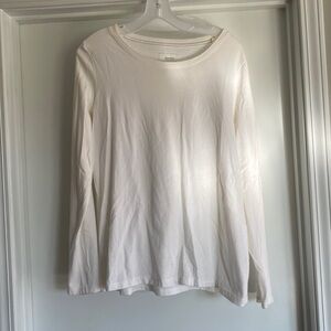 SONOMA white long sleeve size L